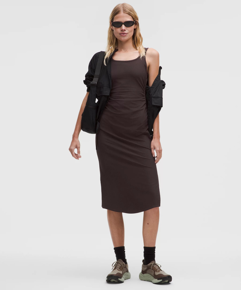 Shirred Nulu Square-Neck Dress 1