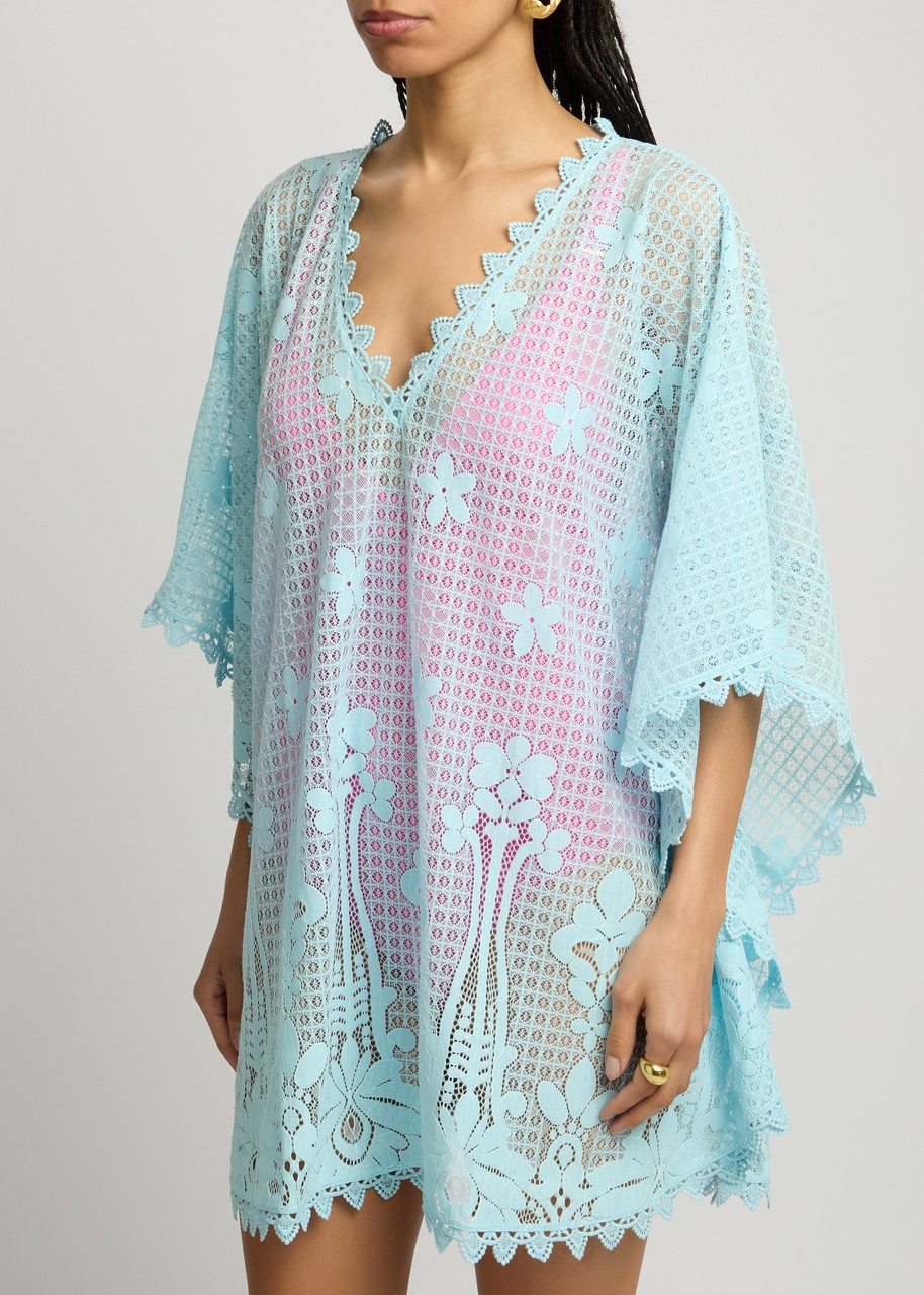 Melissa Odabash Josie Cotton-blend Lace Kaftan - 2