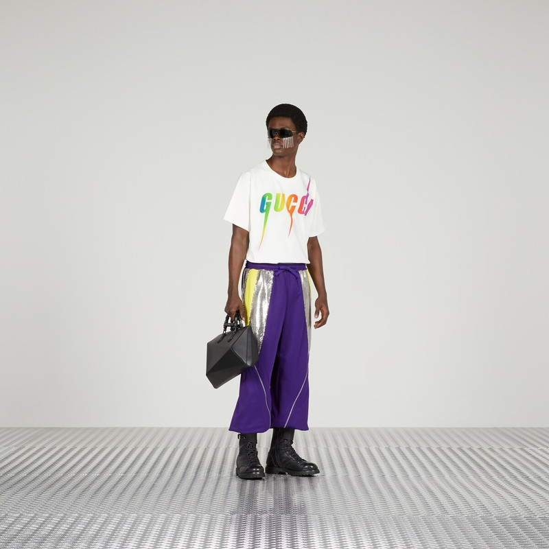 GUCCI Gucci print cotton T-shirt outlook