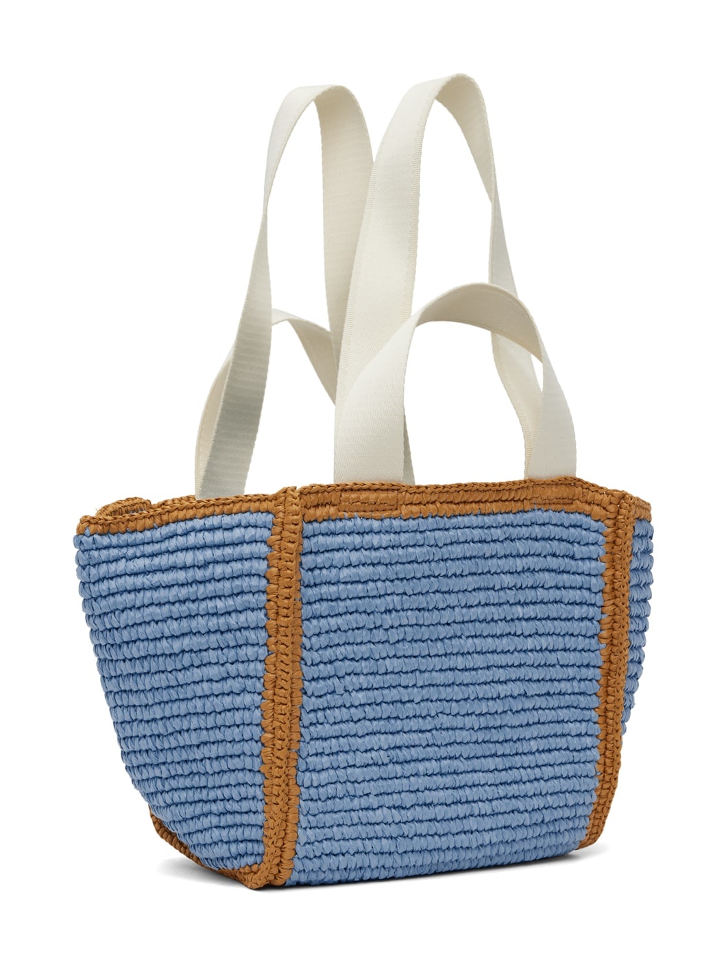 Blue Macramé Sillo Small Tote - 3