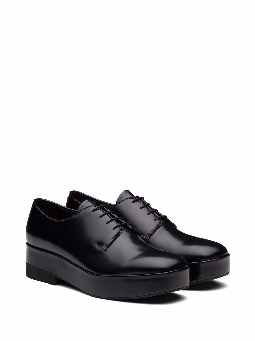 lace-up leather derby shoes - 2