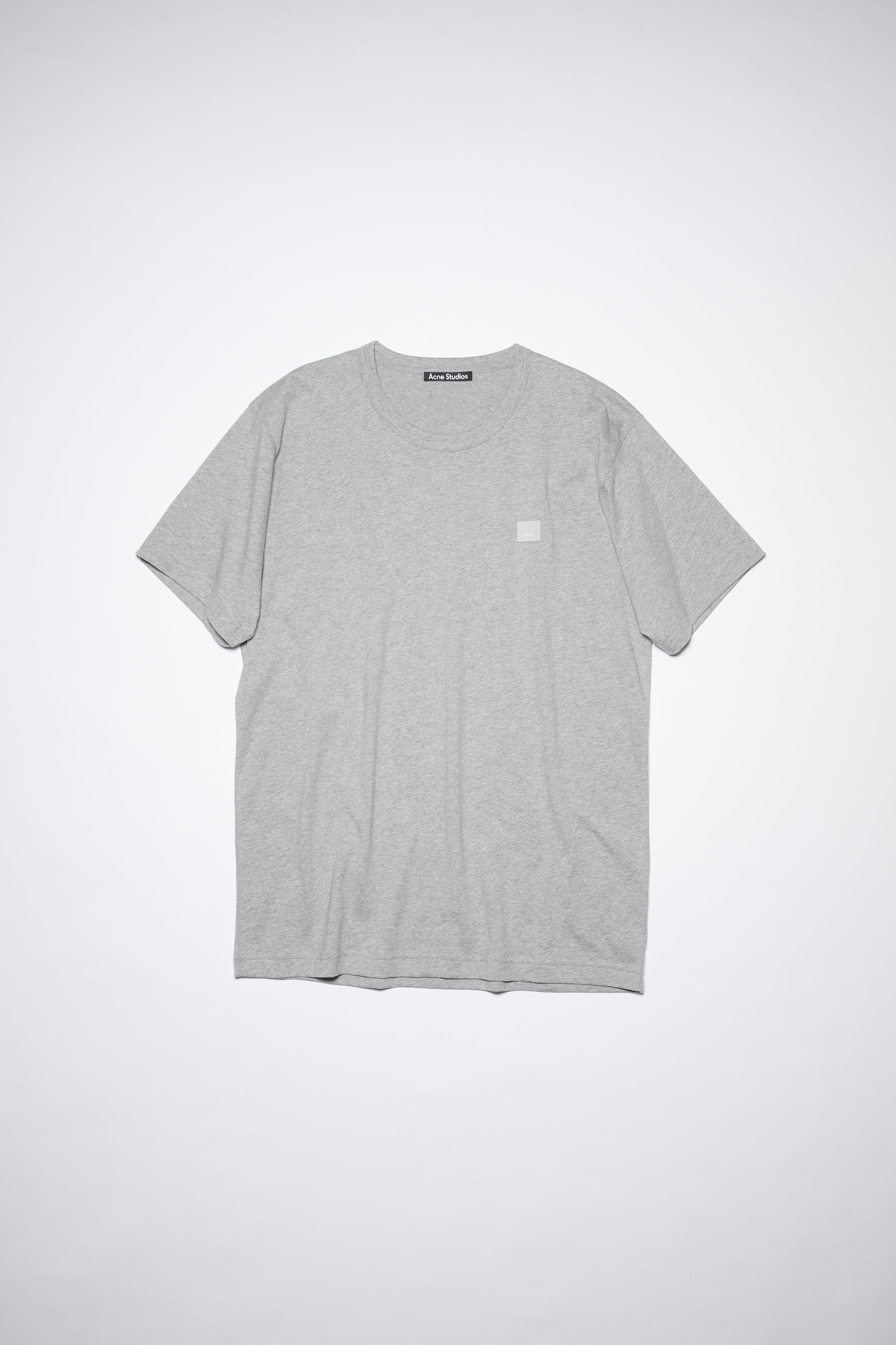 Crew neck t-shirt - Regular fit - Light Grey Melange - 1