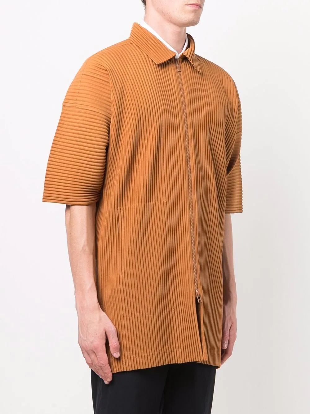 pleated polo shirt - 3