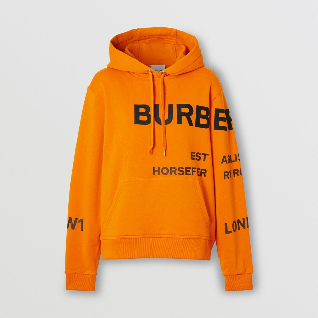 Horseferry Print Cotton Oversized Hoodie - 1