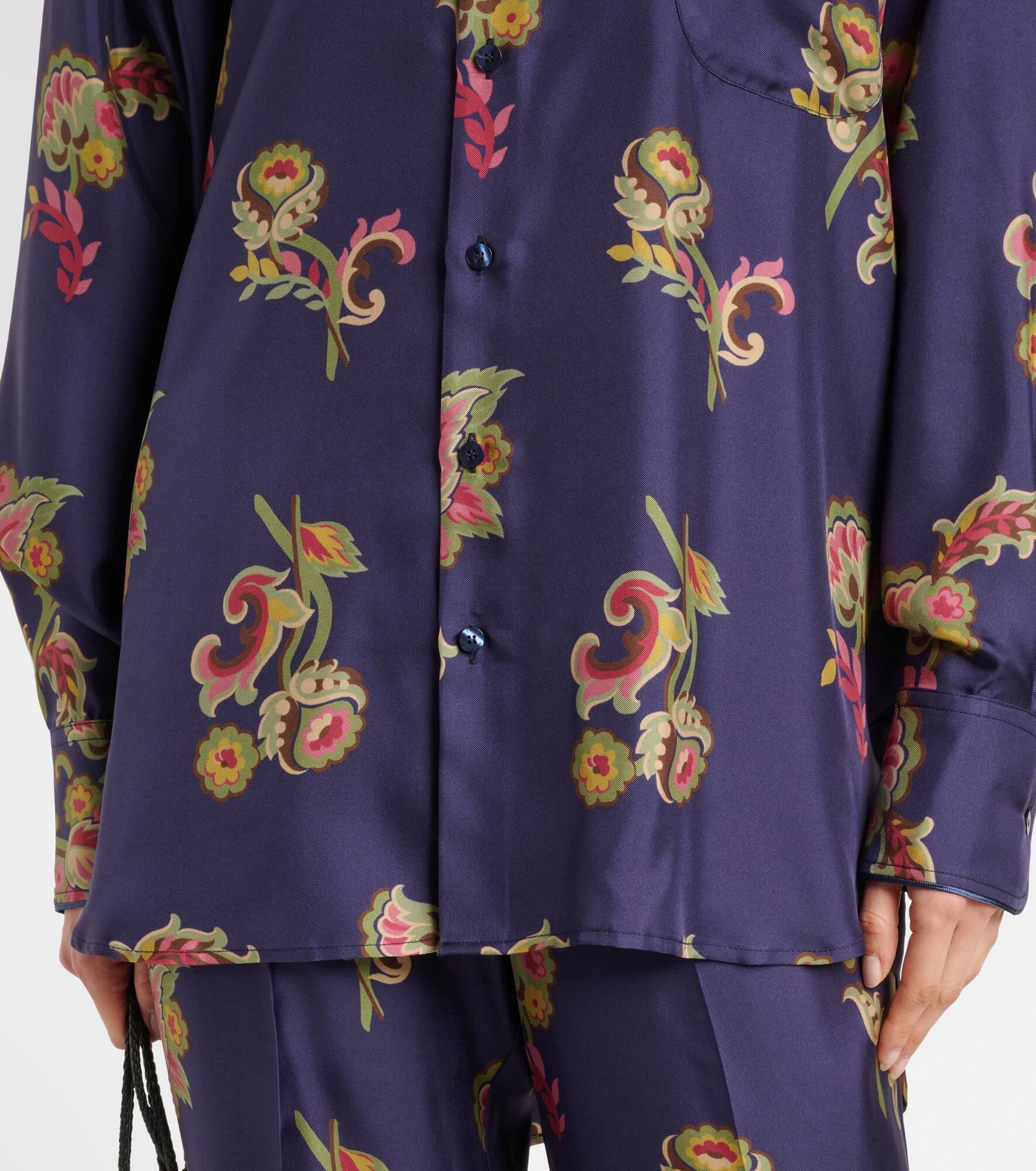 Printed silk shirt - 5
