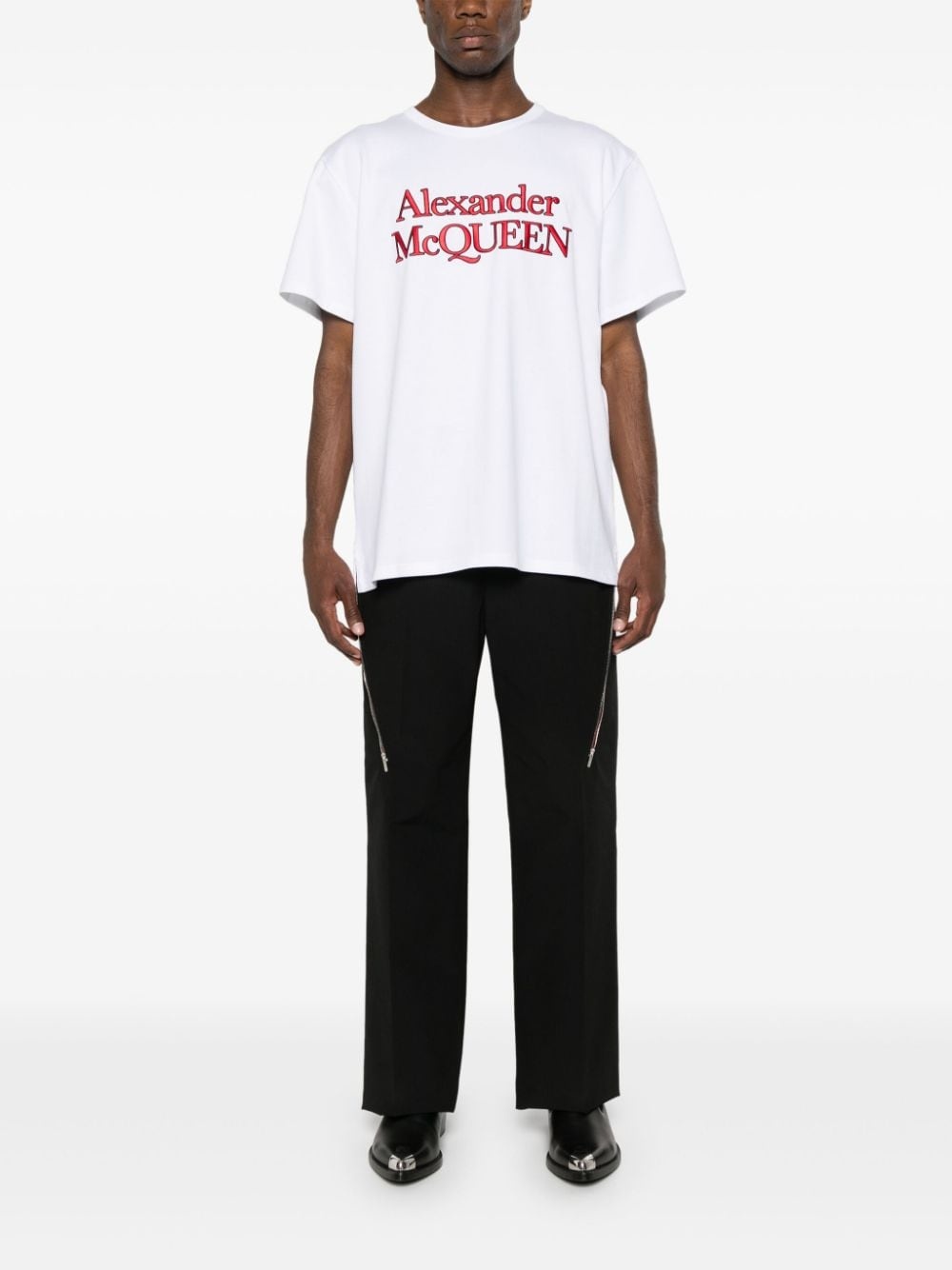 embroidered-logo cotton T-shirt - 2