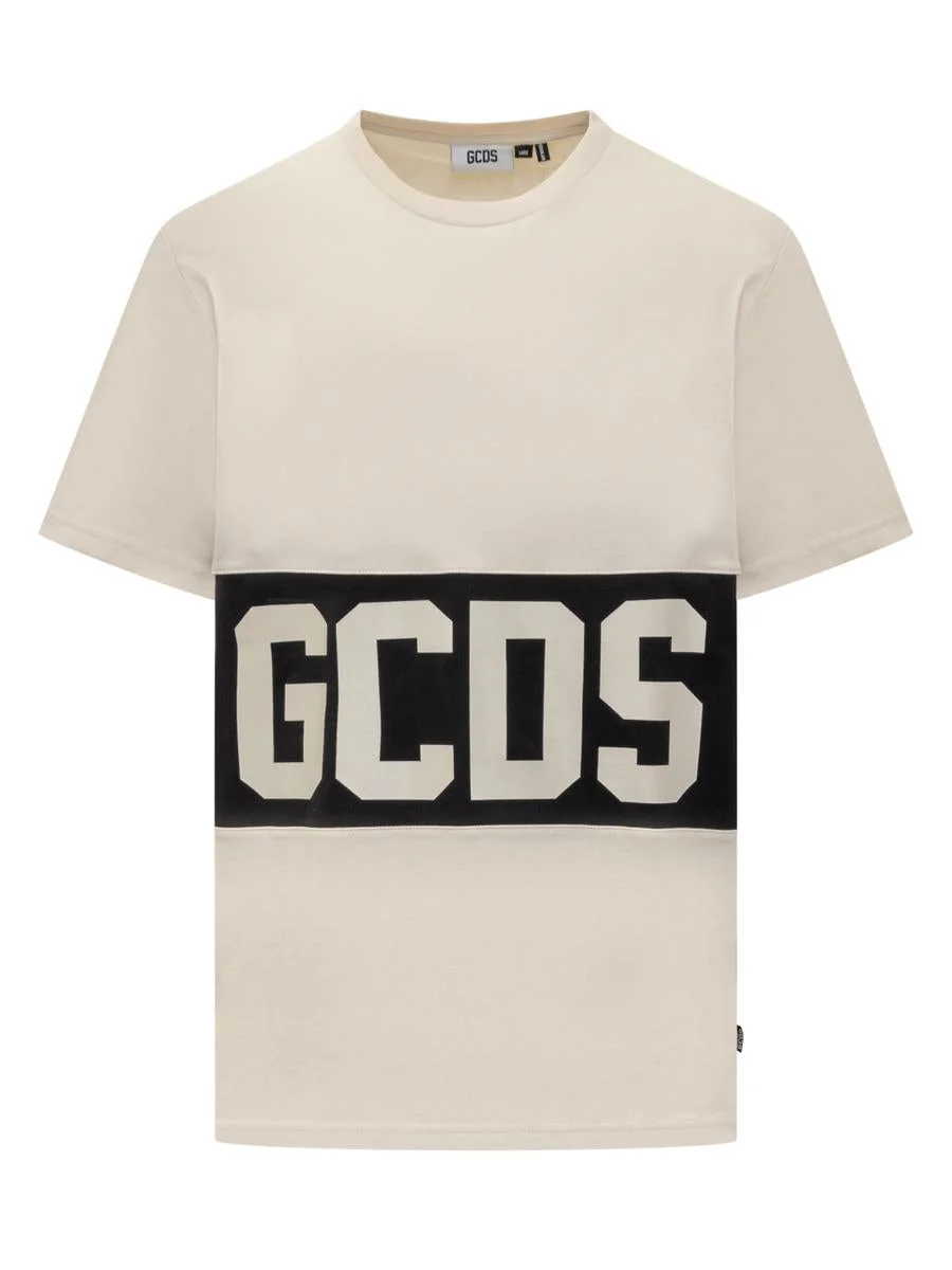 Gcds Bicolor T-Shirt With Gcds Logo - 1