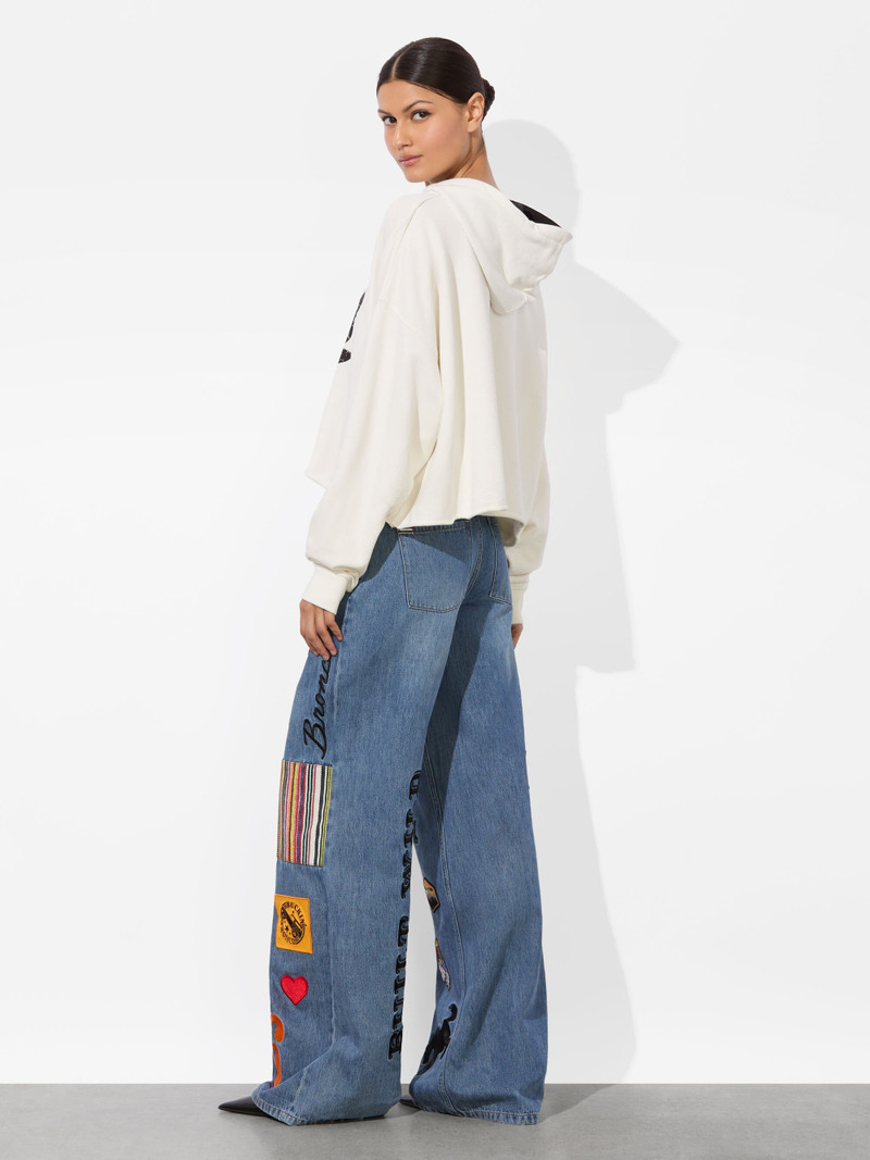 Alice + Olivia A+O X BRONCO SUNNY CROPPED HOODIE outlook