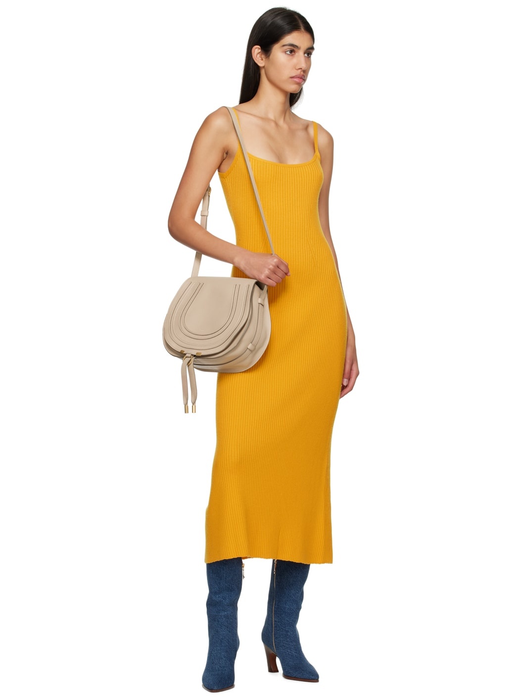Tan Medium Marcie Saddle Bag - 4
