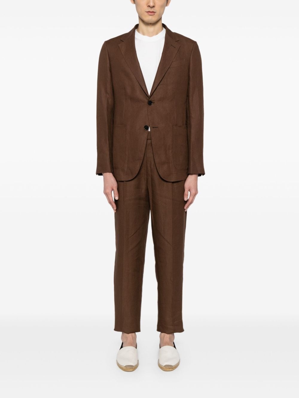 pleated slim-fit trousers - 2