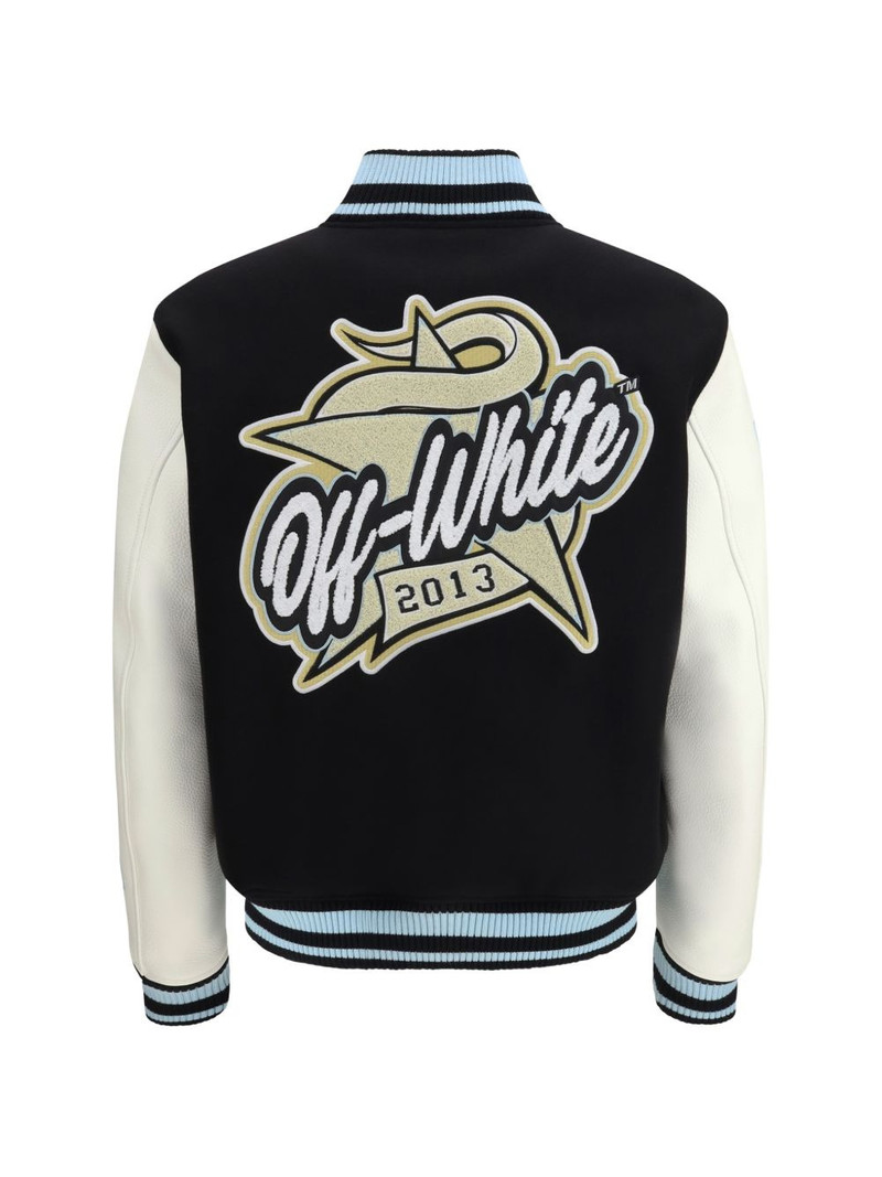 Off-White star-logo varsity bomber jacket outlook