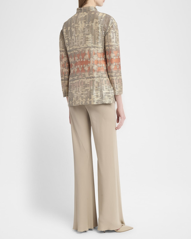 GIORGIO ARMANI Metallic Embroidered Double-Breasted Jacket outlook