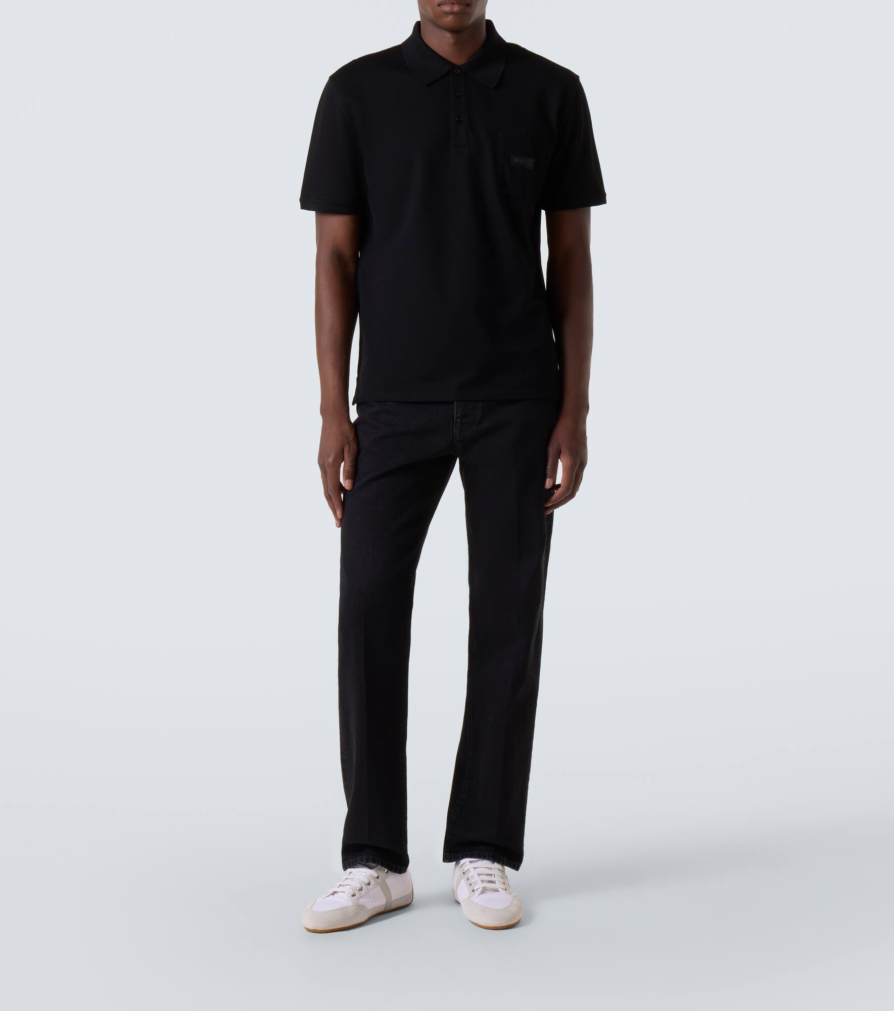 Logo cotton piqué polo shirt - 2