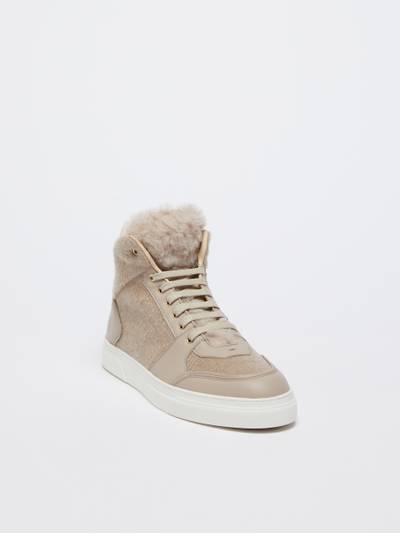 Max Mara KLEA Split leather and leather sneakers outlook