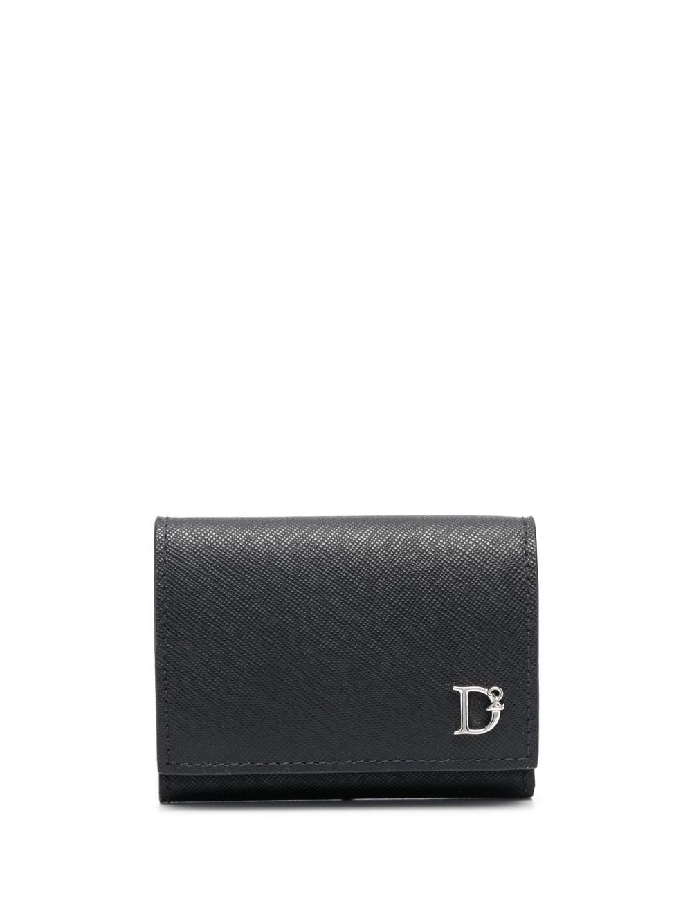 logo-plaque folded wallet - 1