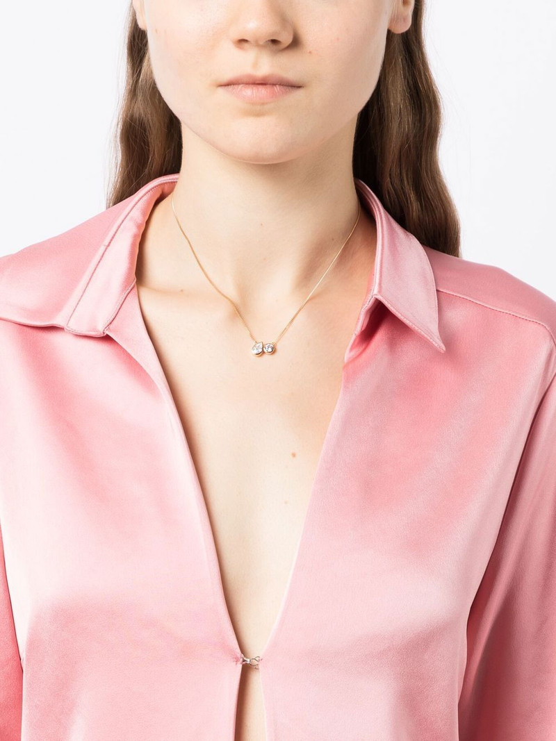 Completedworks crystal pendant chain link necklace outlook