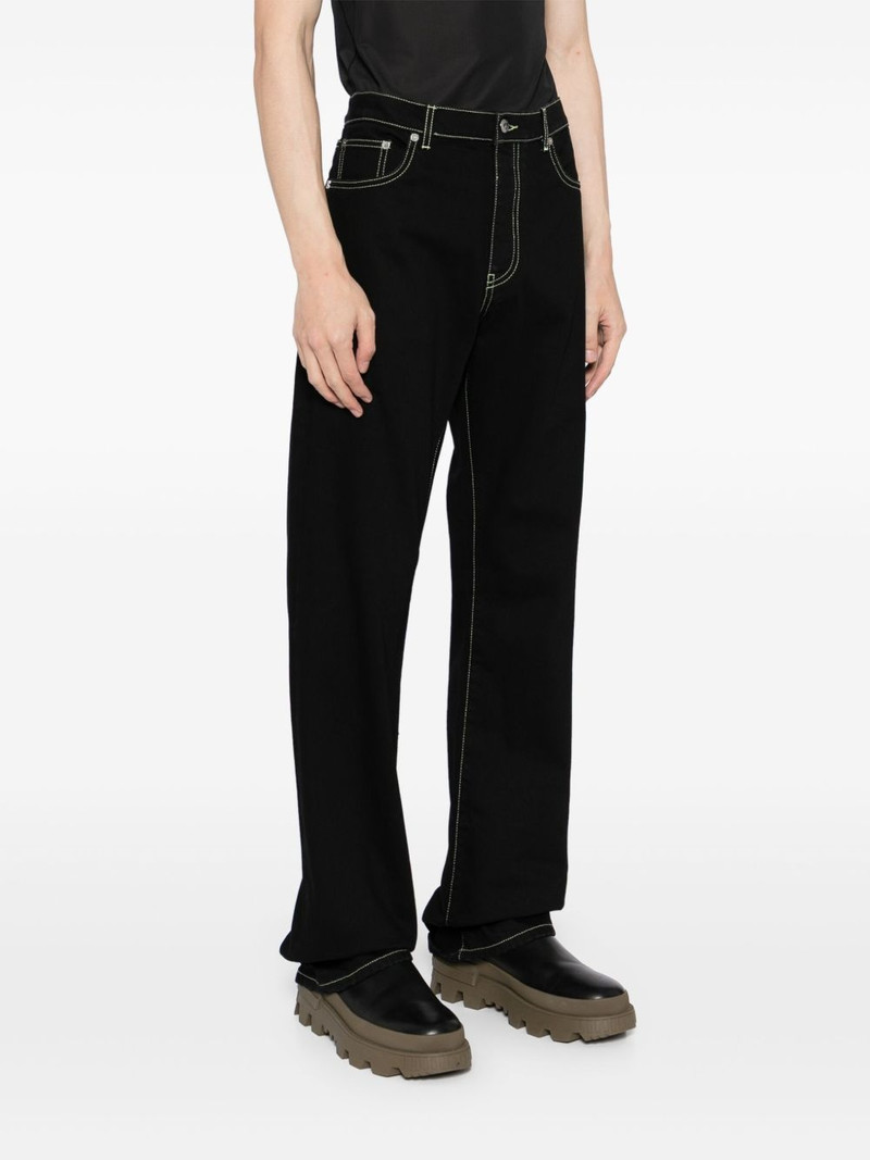 logo-printed straight-leg jeans 3