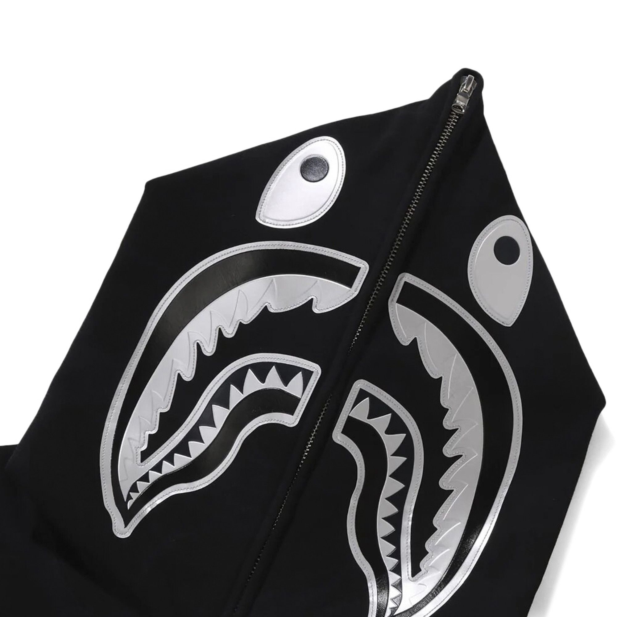BAPE Ink Camo Shark Zip Hoodie 'Black' - 3