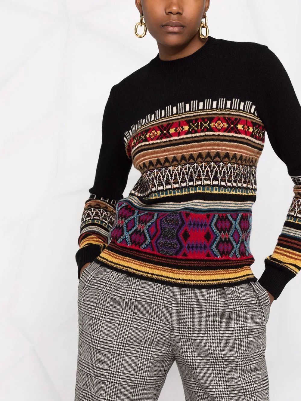 patterned intarsia-knit jumper - 5