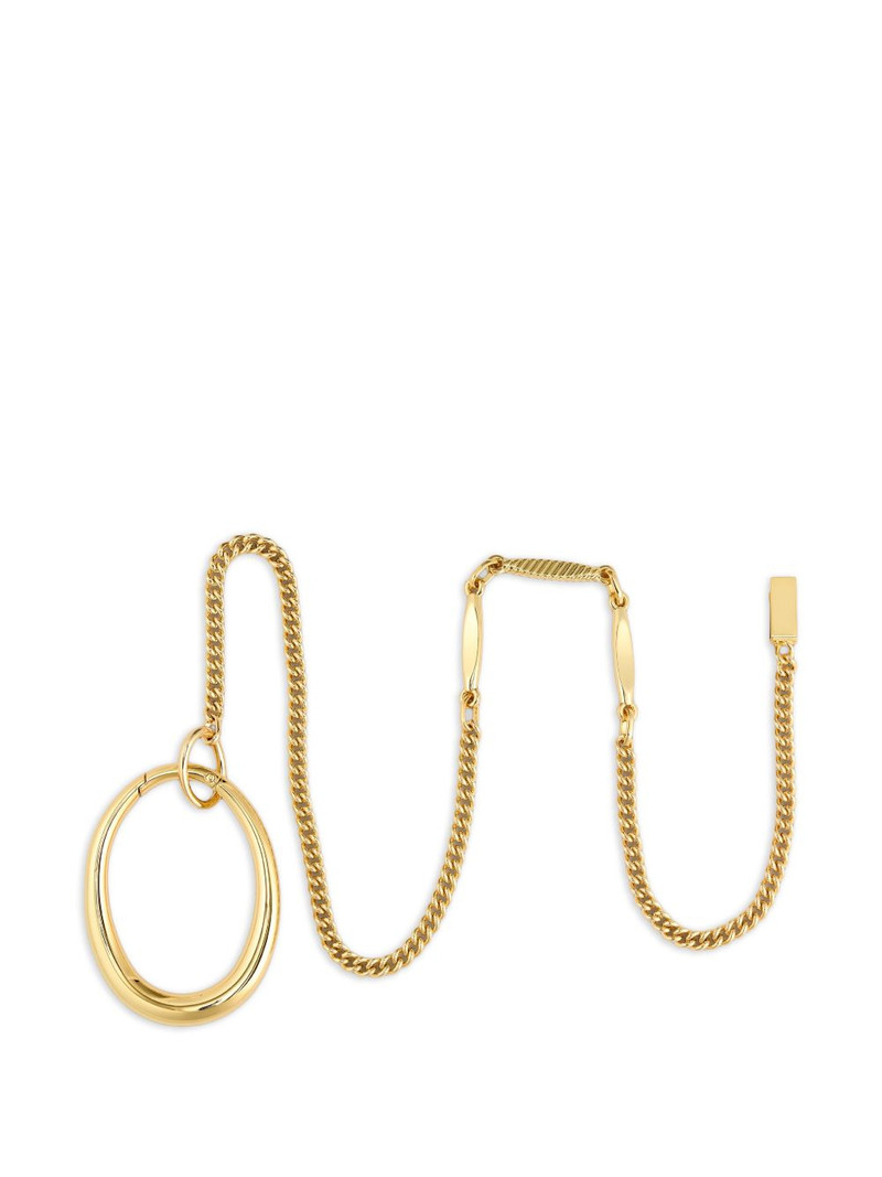 Pierced ring with chain 1