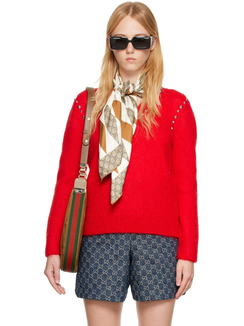 mohair studded jumper - 1