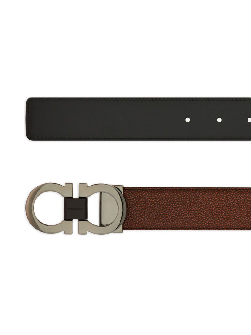 FERRAGAMO Reversible and adjustable Gancini belt outlook