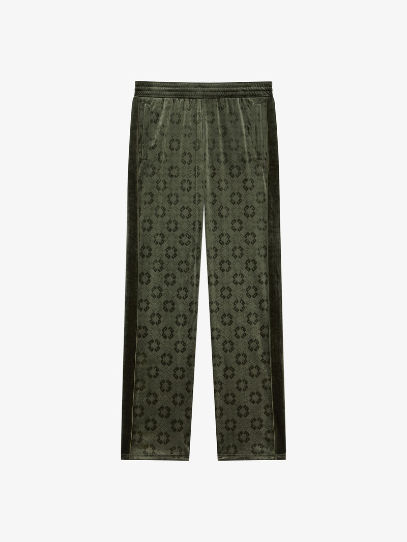 JOGGER PANTS IN MONOGRAM 72 VELVET 1