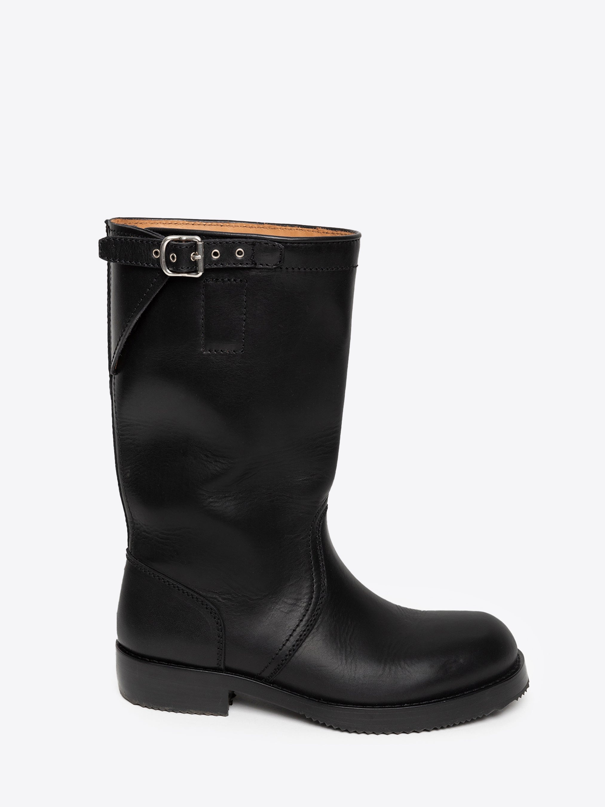 LEATHER BIKER BOOTS - 2