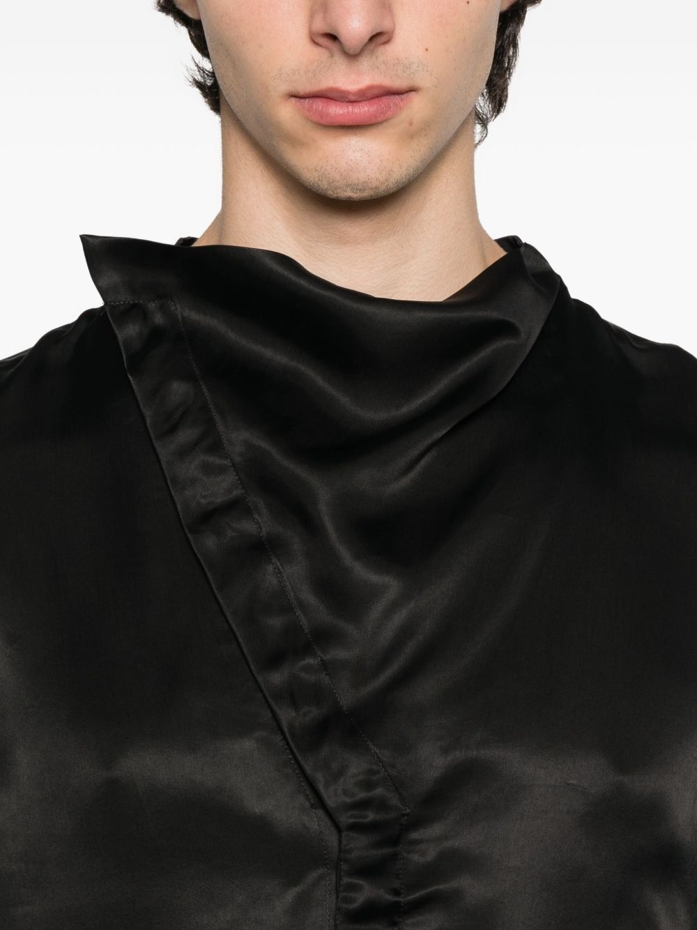 cowl-neck shirt - 5