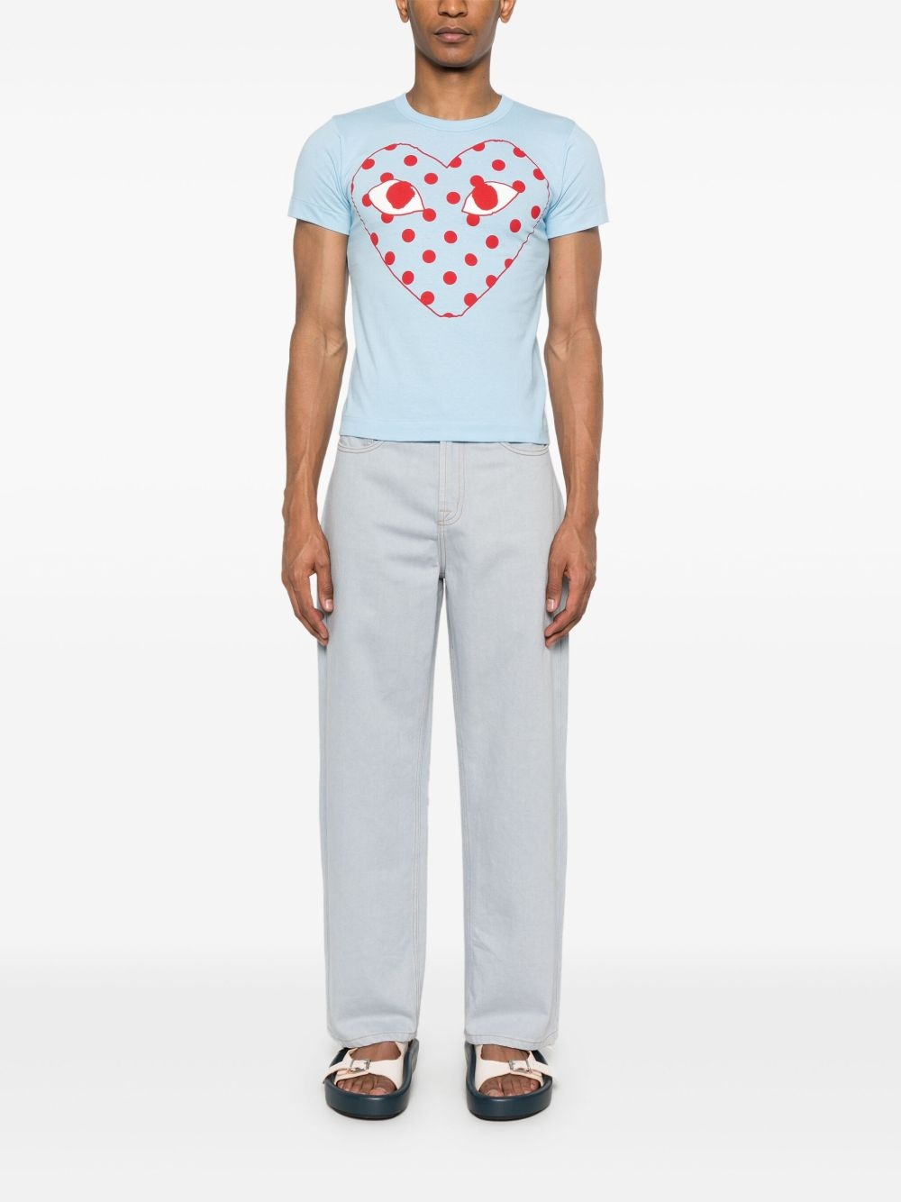 heart-print cotton T-shirt - 2