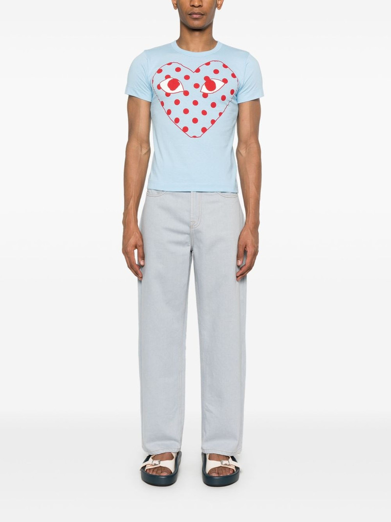 Comme des Garçons PLAY heart-print cotton T-shirt outlook