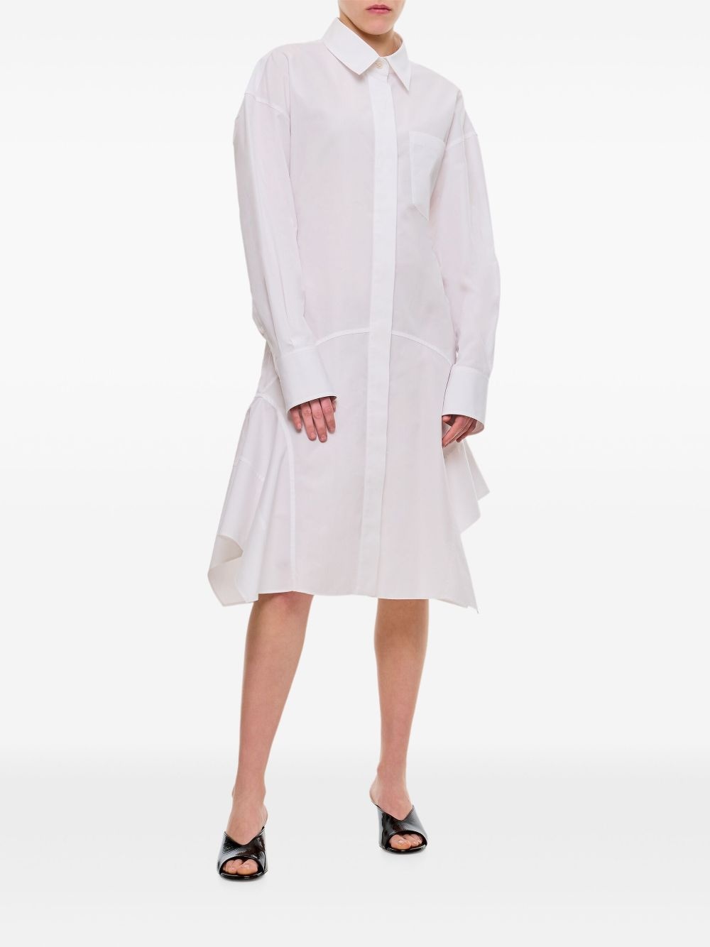 flared shirt dress - 2