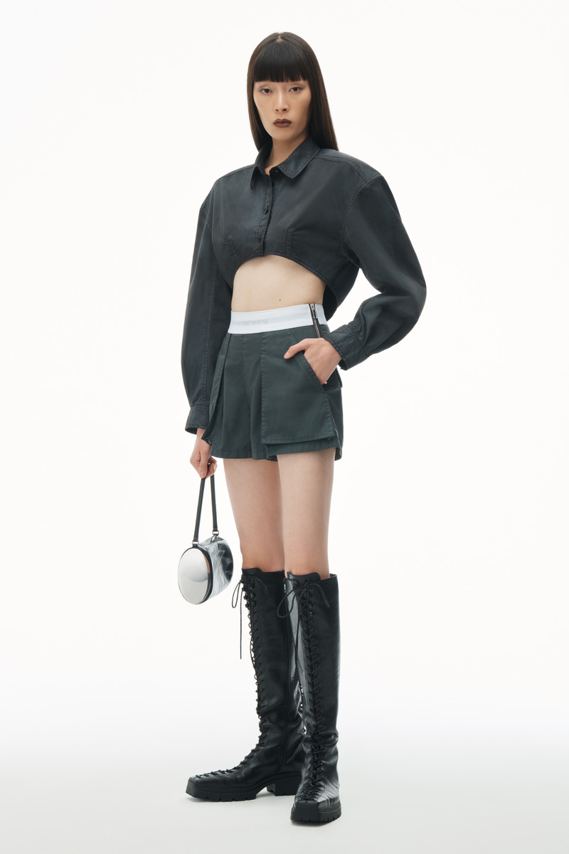 Alexander Wang High-Waisted Cargo Rave Short outlook