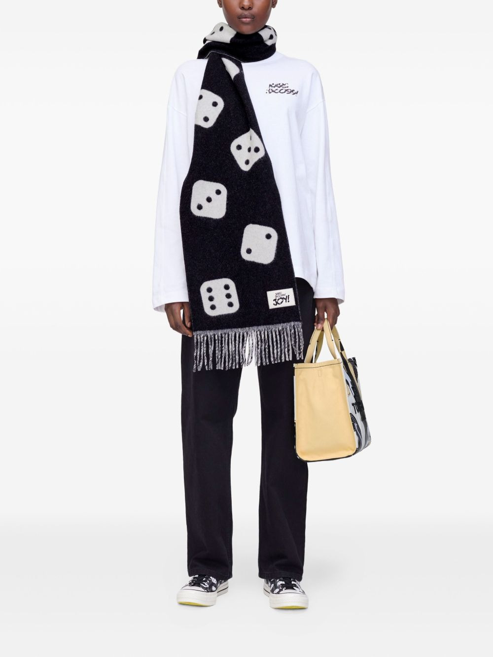The Dice fringed scarf - 2