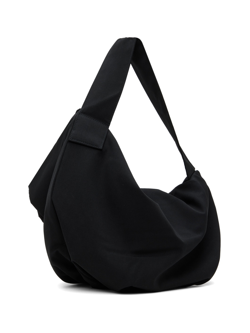 Black Asymmetric Shoulder Bag - 3