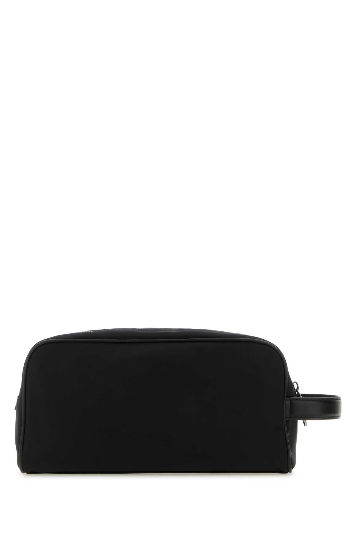 Dolce & Gabbana Men Black Nylon And Leather Beauty Case - 3