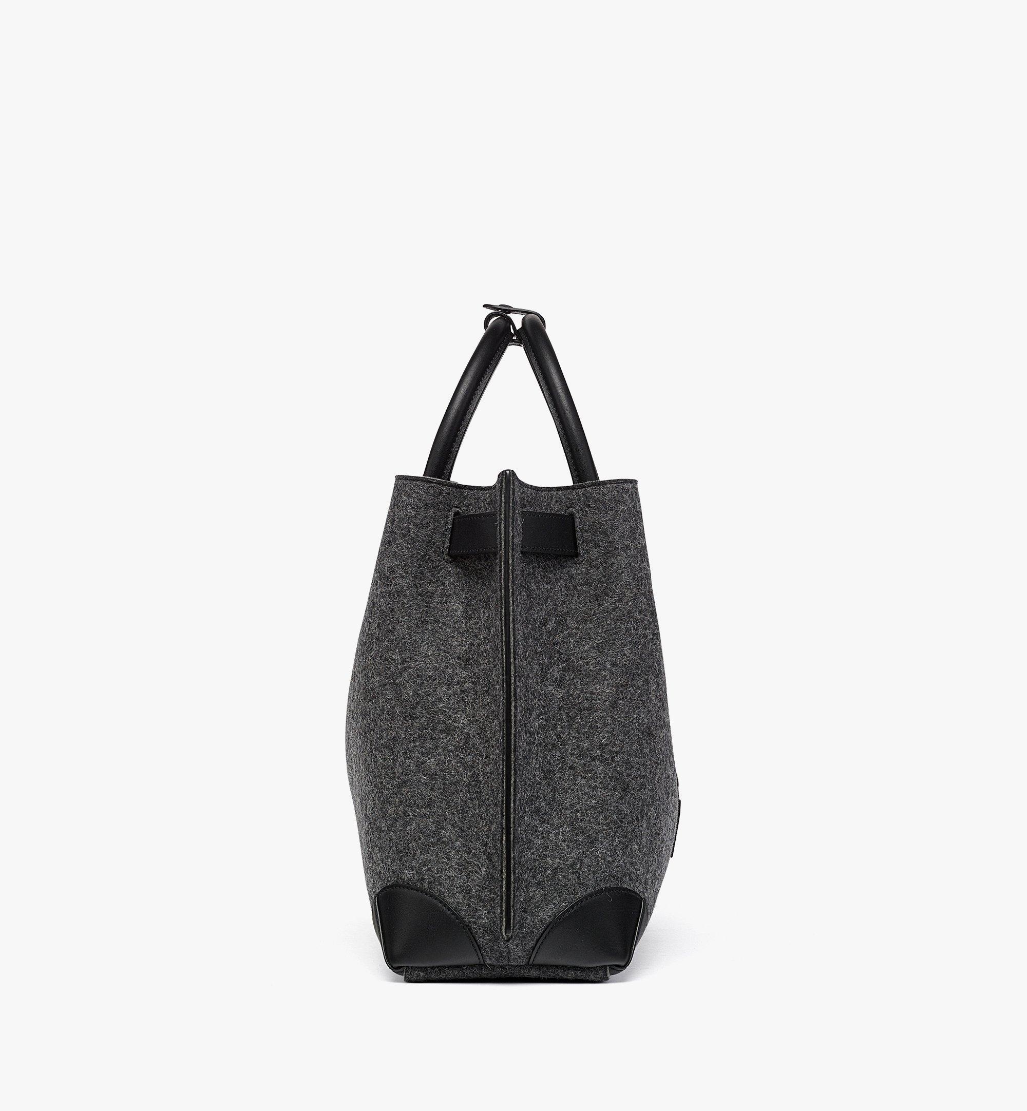 Milla 2.0 Tote in Loden Wool and Leather - 3