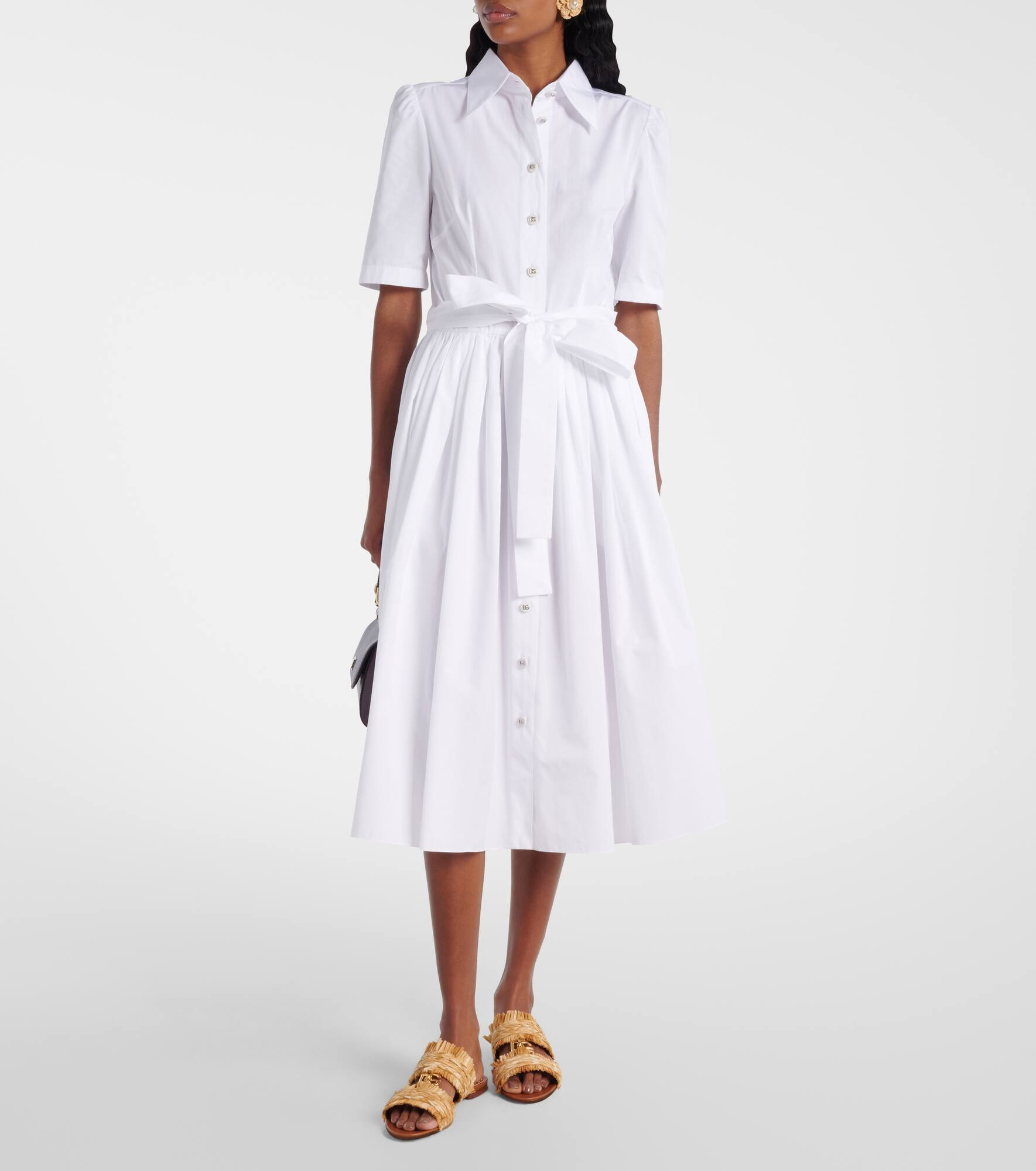 Cotton poplin shirt dress - 2