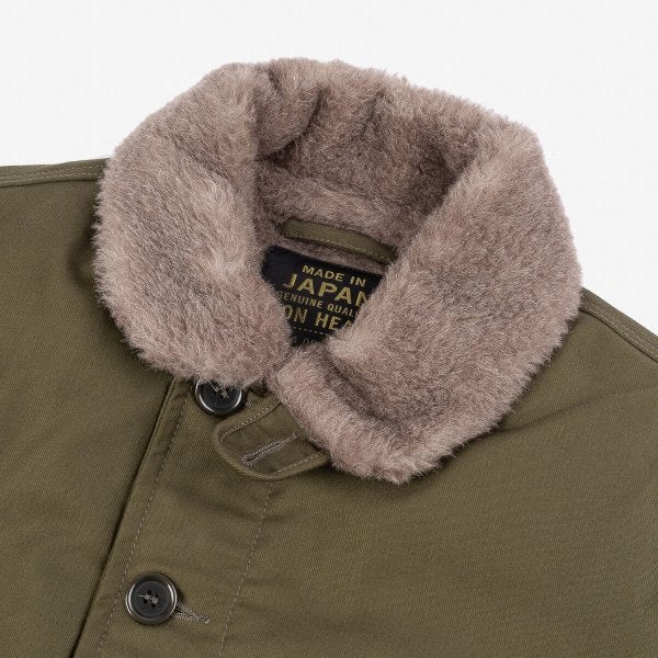 IHM-35-ODG Whipcord N1 Deck Jacket Olive Drab Green - 6