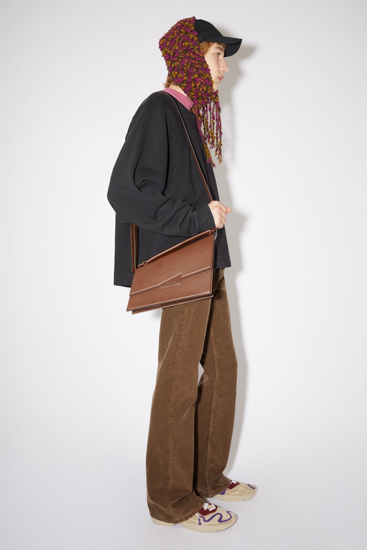 Distortion handbag - Chocolate brown - 3