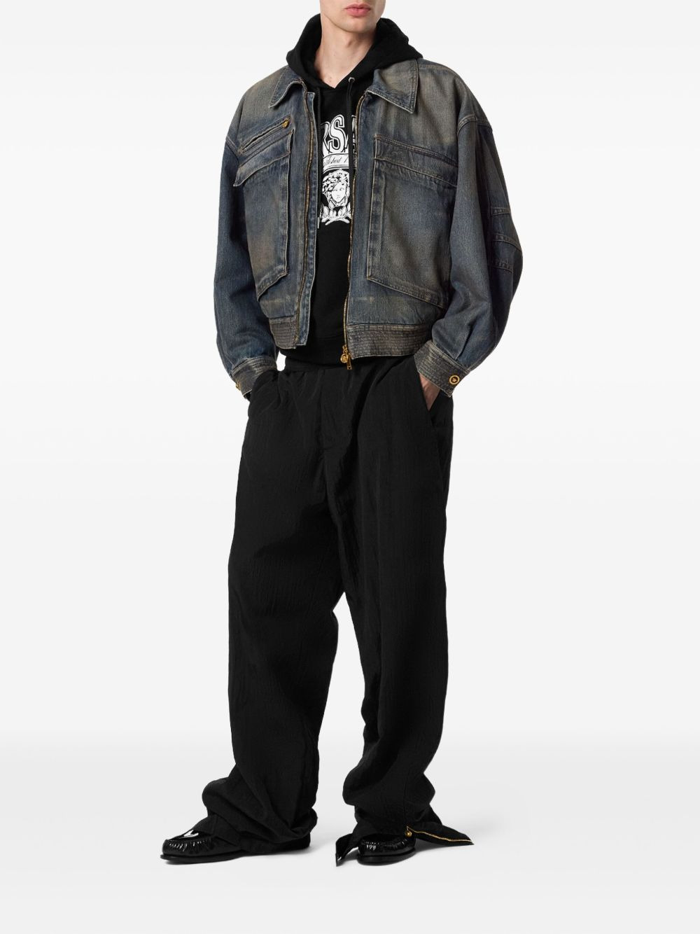 elasticated-cuff trousers - 2