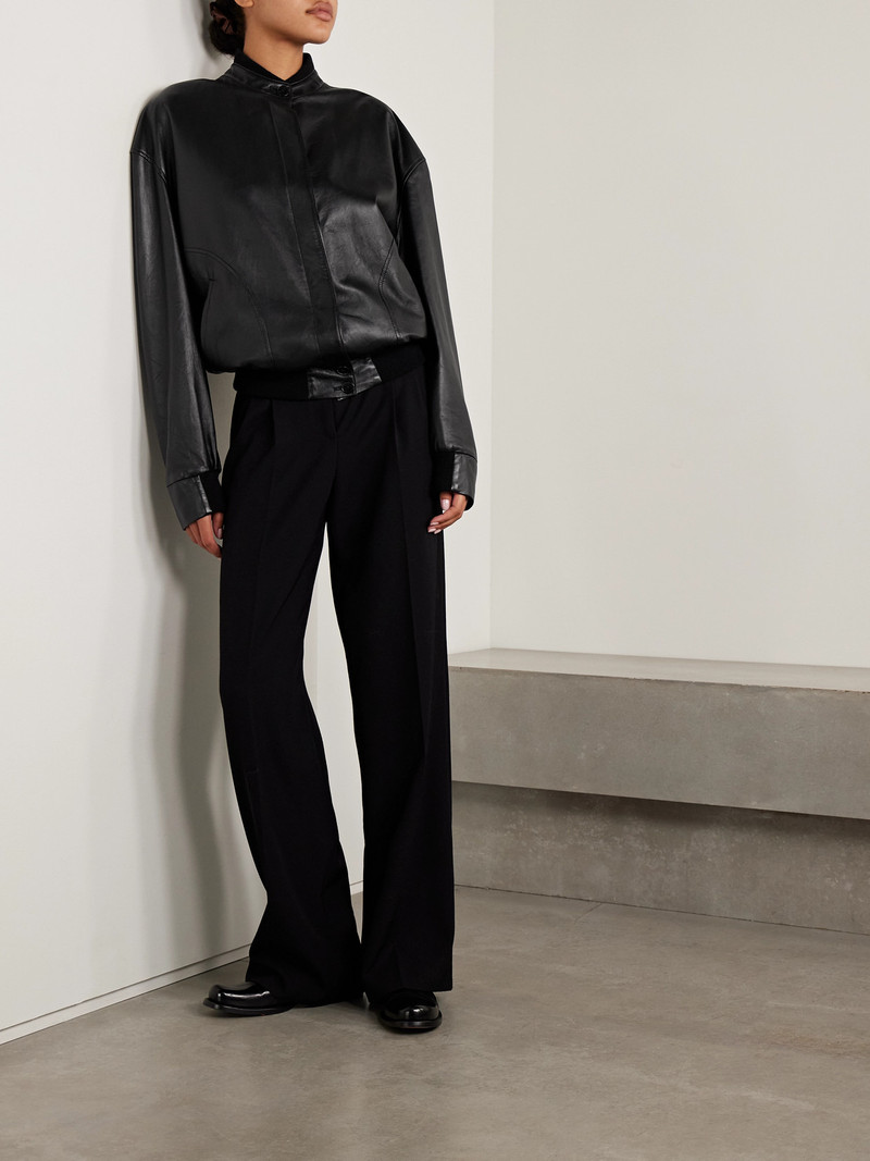 The Row Elenora Leather Jacket outlook