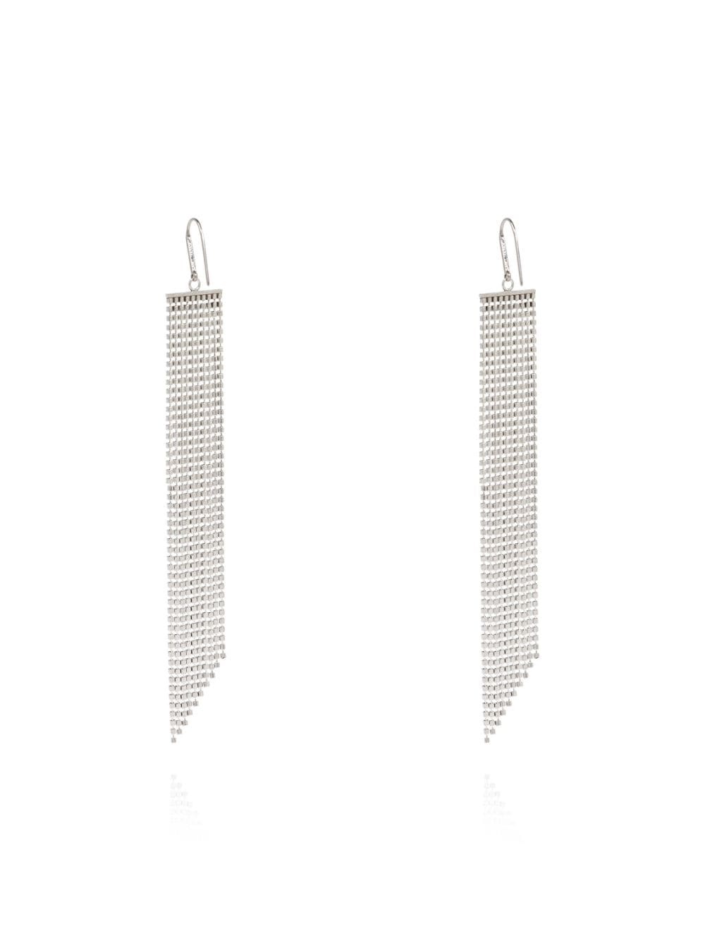 crystal-embellished pendant earrings - 3