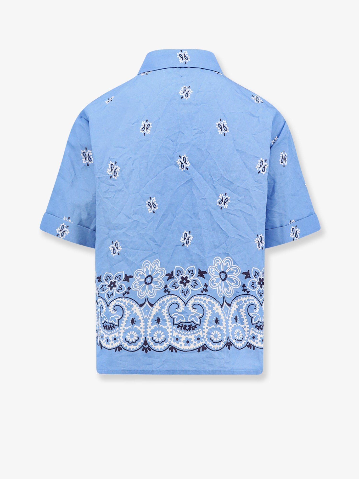 Miu Miu Women Bandana Cotton And Linen Shirt - 2