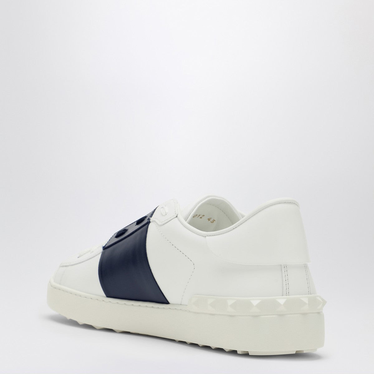 Valentino Garavani White/marine blue Open sneakers - 2