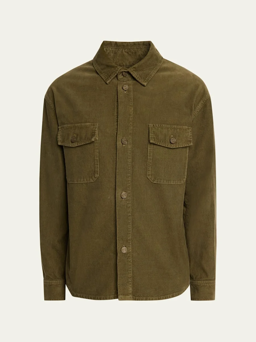 Men's Classic-Fit Corduroy Overshirt - 1