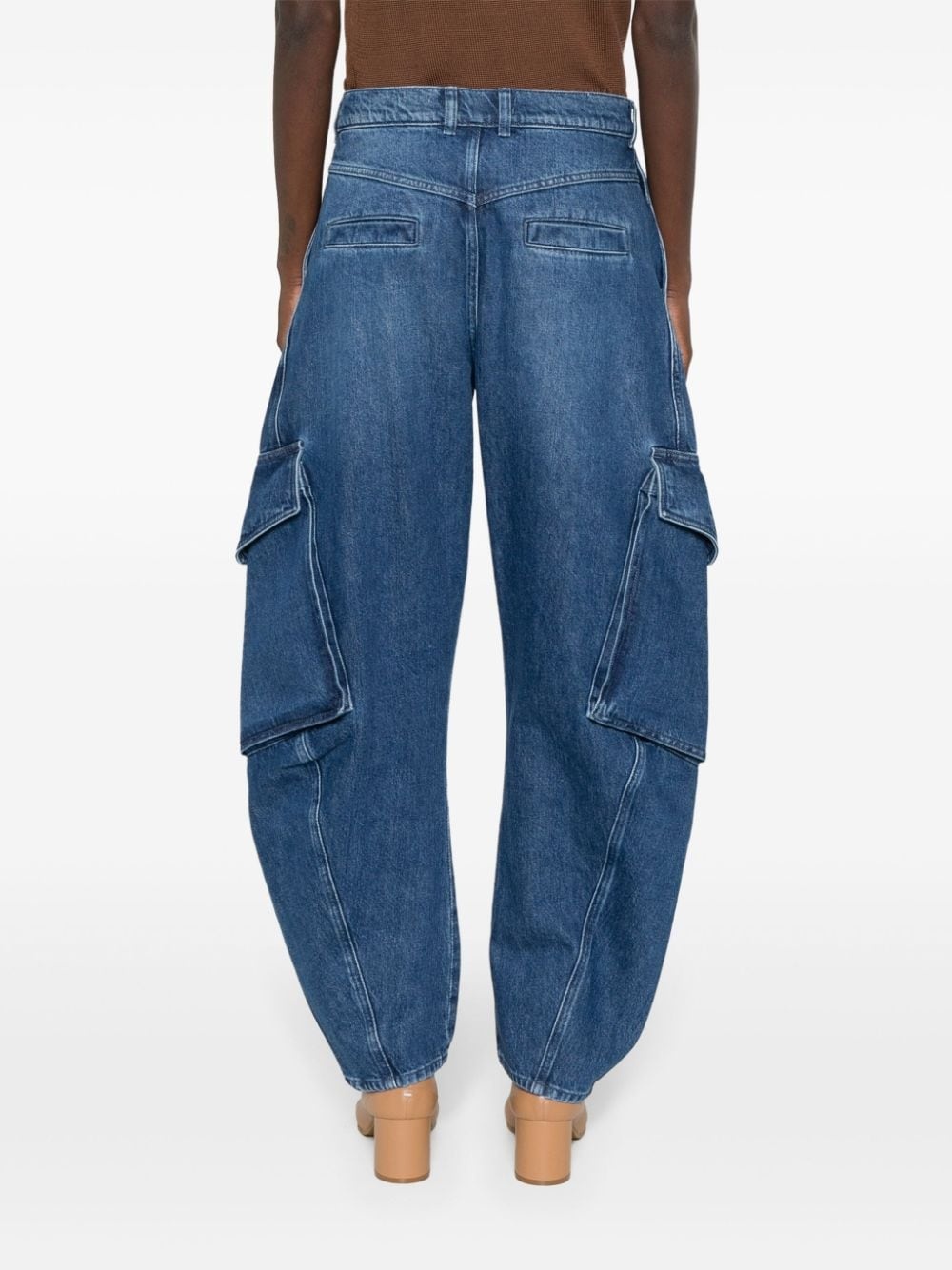 high-waisted wide-leg jeans - 4