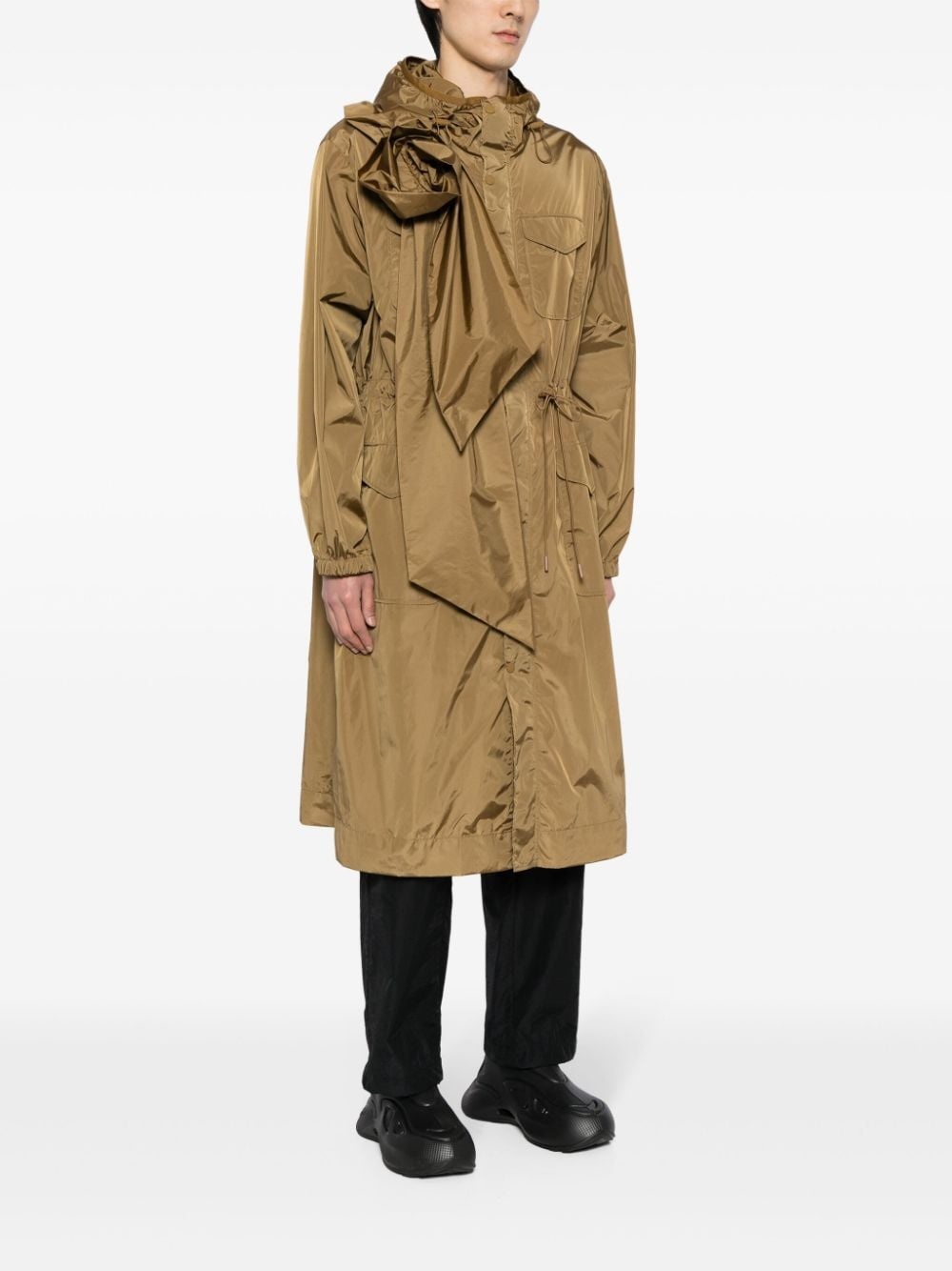 pressed-rose utility tech parka - 3