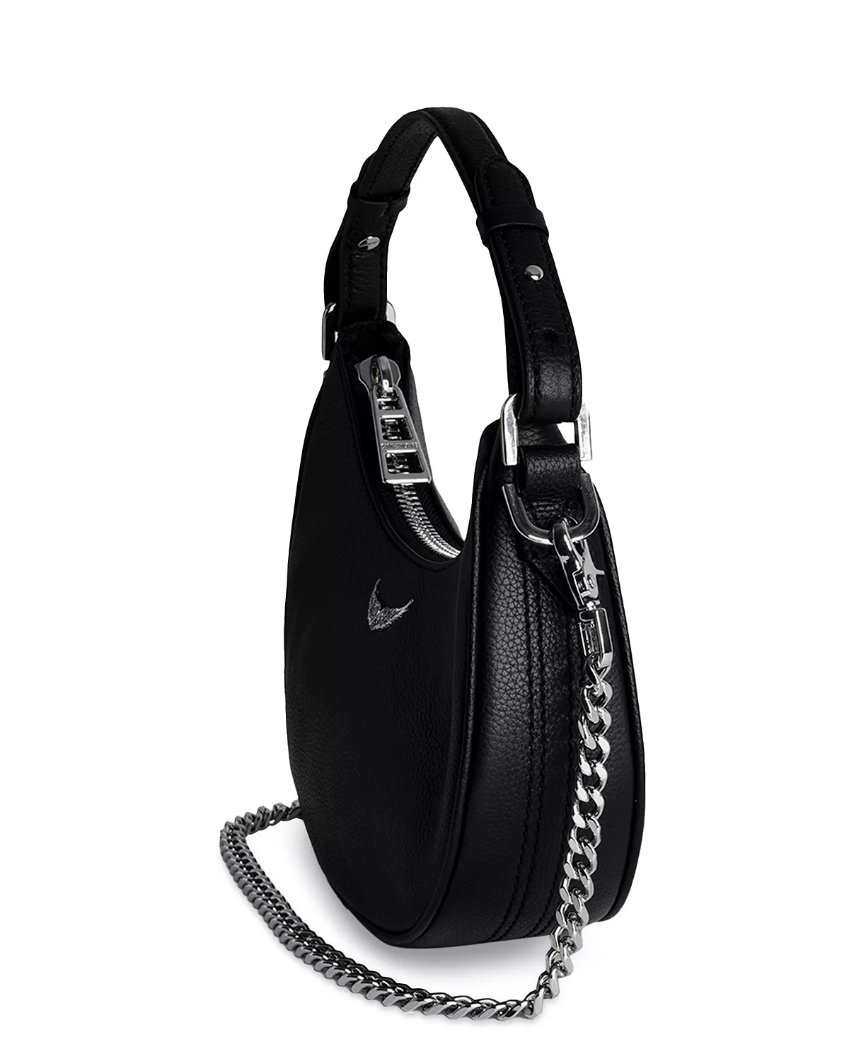 Moonrock Small Grained Leather Handbag - 7