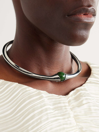 Sophie Buhai Vienna silver jade necklace outlook